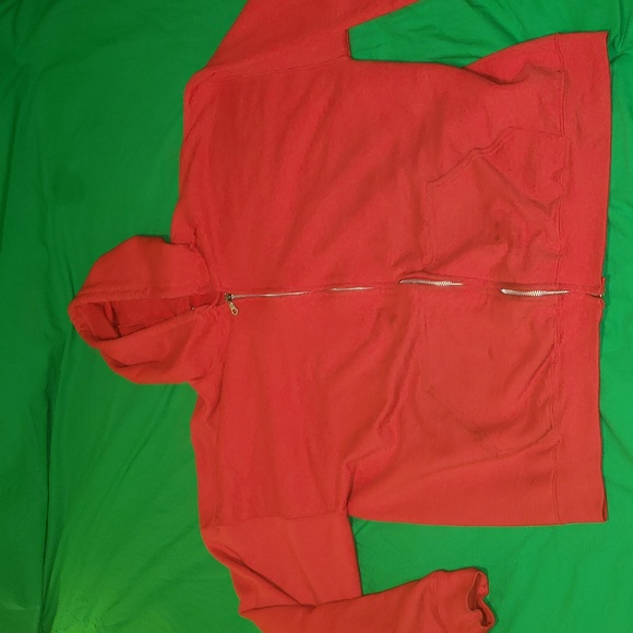 Gildan Heavy Blend Zipup Hooded Sweatshirt Size 2XL Red - Picture 1 of 5